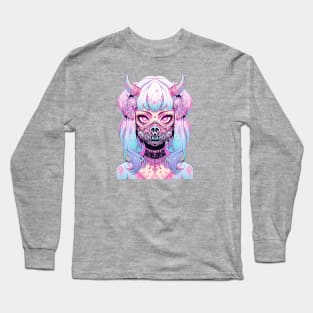 Pastel Goth Kawaii Demon Gril Long Sleeve T-Shirt